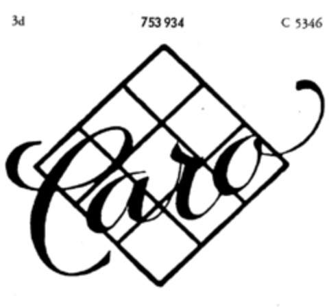 Caro Logo (DPMA, 22.01.1955)