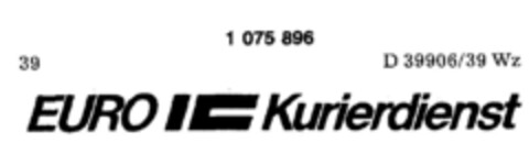 EURO IC Kurierdienst Logo (DPMA, 29.06.1984)