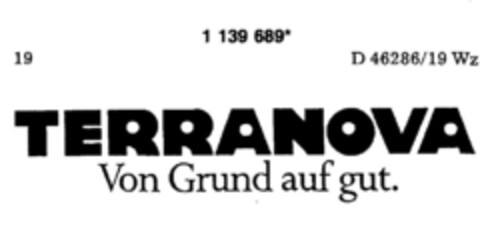 TERRANOVA Von Grund auf gut. Logo (DPMA, 22.03.1989)