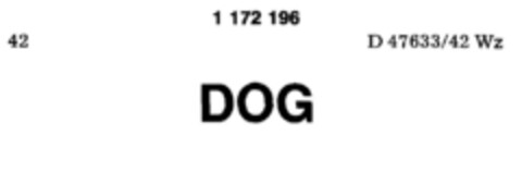 DOG Logo (DPMA, 02/16/1990)