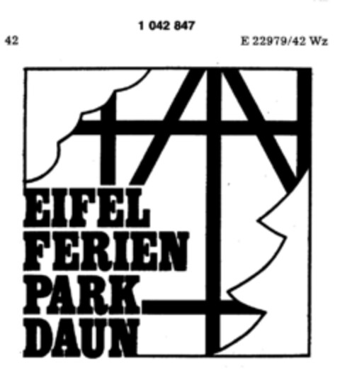 EIFEL FERIEN PARK DAUN Logo (DPMA, 03.06.1982)