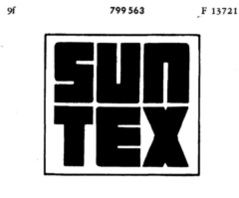 SUN TEX Logo (DPMA, 03/15/1963)