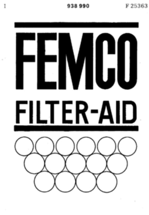 FEMCO FILTER-AID Logo (DPMA, 16.07.1974)