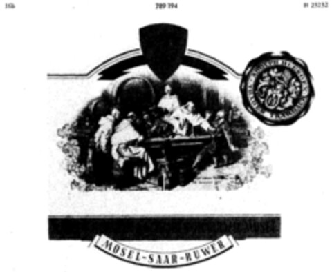 Ah ADOLPH HUESGEN KG.-TRARBACH / MOSEL MOSEL - SAAR - RUWER Logo (DPMA, 07.05.1963)