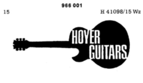 HOYER GUITARS Logo (DPMA, 11.11.1975)