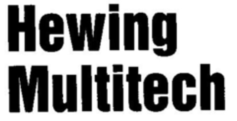 Hewing Multitech Logo (DPMA, 22.12.1989)
