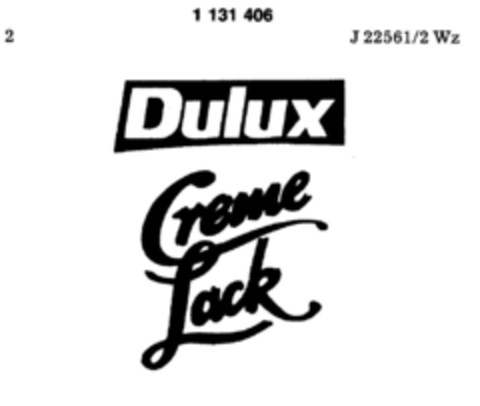 Dulux Creme Lack Logo (DPMA, 01/18/1988)