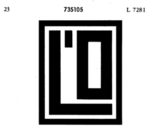 L'O Logo (DPMA, 22.10.1958)