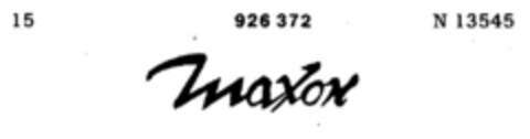 Maxon Logo (DPMA, 21.05.1973)