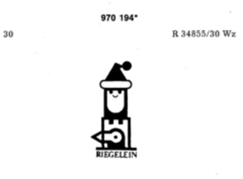 RIEGELEIN Logo (DPMA, 03.02.1978)