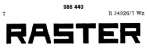 RASTER Logo (DPMA, 02/23/1978)