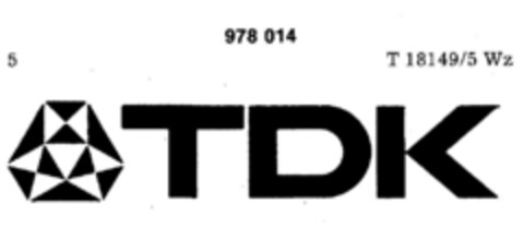 TDK Logo (DPMA, 10/21/1977)