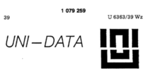 UNI-DATA Logo (DPMA, 25.10.1984)