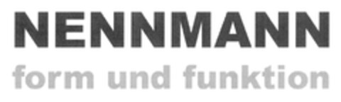 NENNMANN form und funktion Logo (DPMA, 24.10.2008)