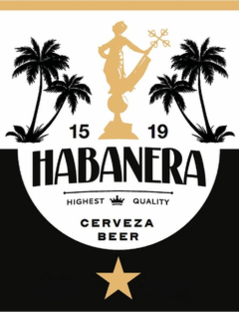 15 19 HABANERA HIGHEST QUALITY CERVEZA BEER Logo (DPMA, 01.03.2023)