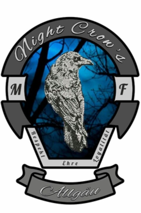 Night Crow's MF Respekt Ehre Loyalität Allgäu Logo (DPMA, 06.11.2024)