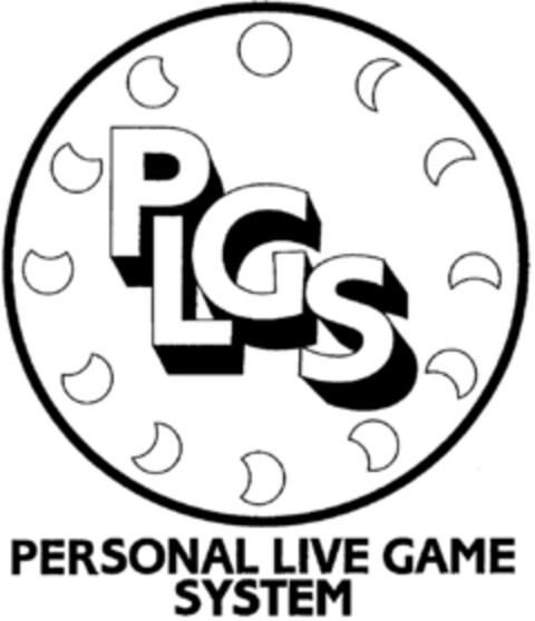 PLGS PERSONAL LIVE GAME SYSTEM Logo (DPMA, 10/04/1996)