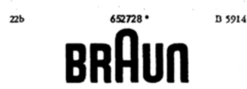 BRAUN Logo (DPMA, 10.10.1952)