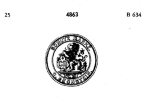 CB C. BECHSTEIN  SCHUTZ MARKE Logo (DPMA, 17.04.1885)