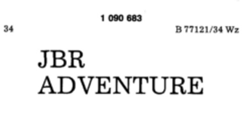 JBR ADVENTURE Logo (DPMA, 13.06.1985)