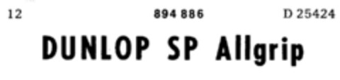 DUNLOP SP Allgrip Logo (DPMA, 02/19/1971)