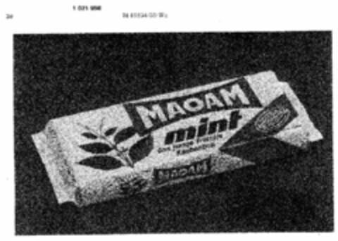 MAOAM mint das junge-frische Kaubonbon Logo (DPMA, 13.01.1981)