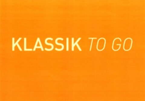 KLASSIK TO GO Logo (DPMA, 08/06/2009)