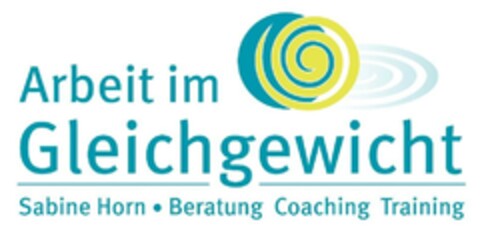 Arbeit im Gleichgewicht Sabine Horn · Beratung Coaching Training Logo (DPMA, 13.01.2010)