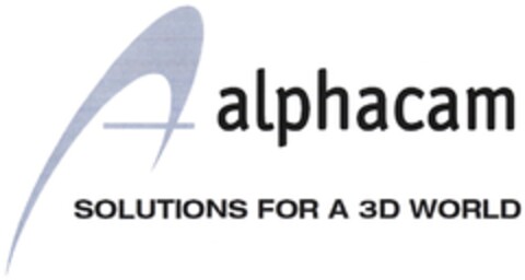 alphacam SOLUTIONS FOR A 3D WORLD Logo (DPMA, 02/19/2013)