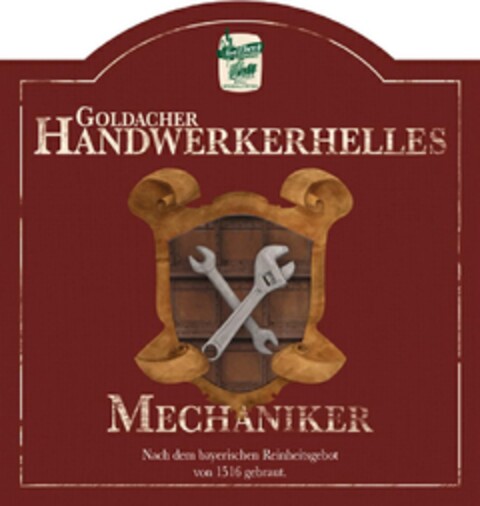 GOLDACHER HANDWERKERHELLES MECHANIKER Logo (DPMA, 26.08.2016)