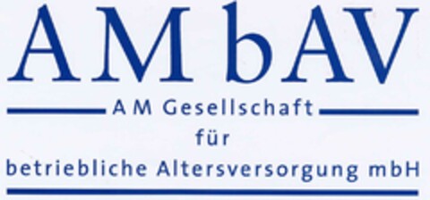 AMbAV AM Gesellschaft für betriebliche Altersversorgung mbH Logo (DPMA, 29.01.2003)