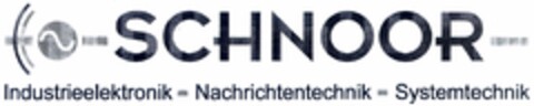 SCHNOOR Industrieelektronik - Nachrichtentechnik - Systemtechnik Logo (DPMA, 08.12.2005)