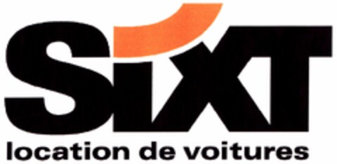 SiXT location de voitures Logo (DPMA, 02/22/2006)