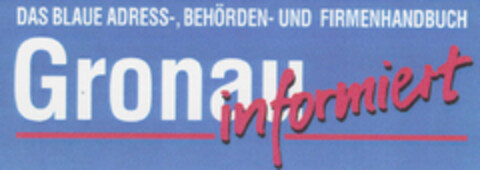 Gronau informiert Logo (DPMA, 09.06.1995)