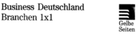 Business Deutschland Branchen 1x1 Logo (DPMA, 11/28/1997)