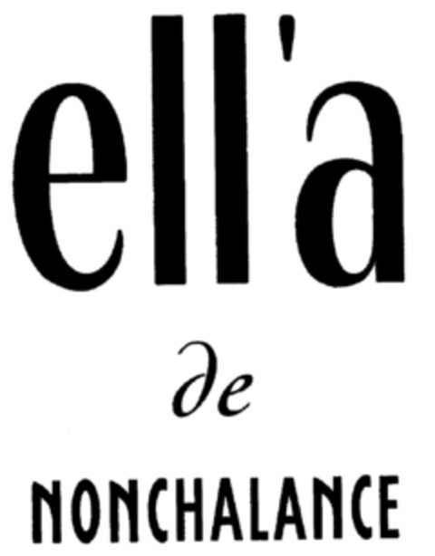 ell'a de NONCHALANCE Logo (DPMA, 27.01.1999)