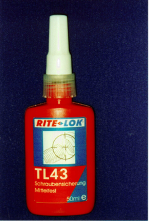 RITE-LOK TL43 Schraubensicherung Mittelfest Logo (DPMA, 16.08.1999)