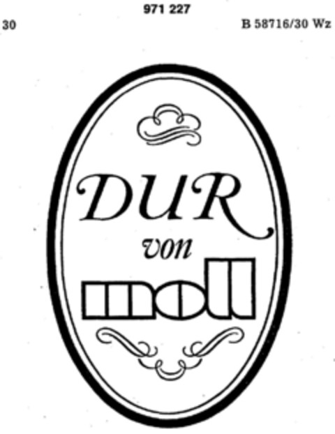 DUR von moll Logo (DPMA, 27.07.1977)