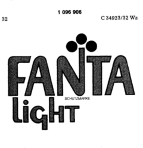 FANTA LiGHT Logo (DPMA, 07.02.1986)