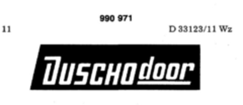 DUSCHO door Logo (DPMA, 05.02.1979)