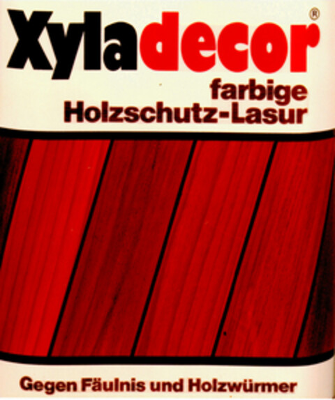 Xyladecor farbige Holzschutz-Lasur Logo (DPMA, 12.02.1981)