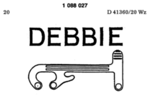 DEBBIE Logo (DPMA, 08/19/1985)