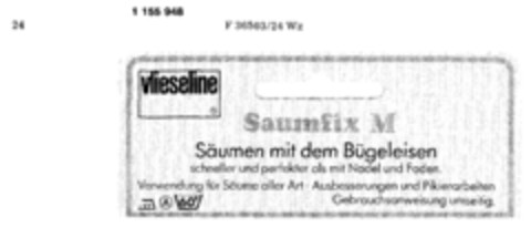 Saumfix M Logo (DPMA, 29.06.1988)