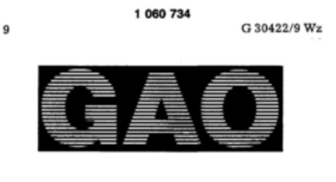 GAO Logo (DPMA, 13.05.1983)