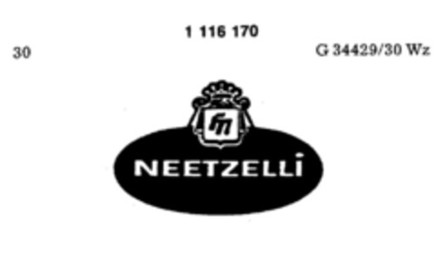 NEETZELLI Logo (DPMA, 04.06.1987)