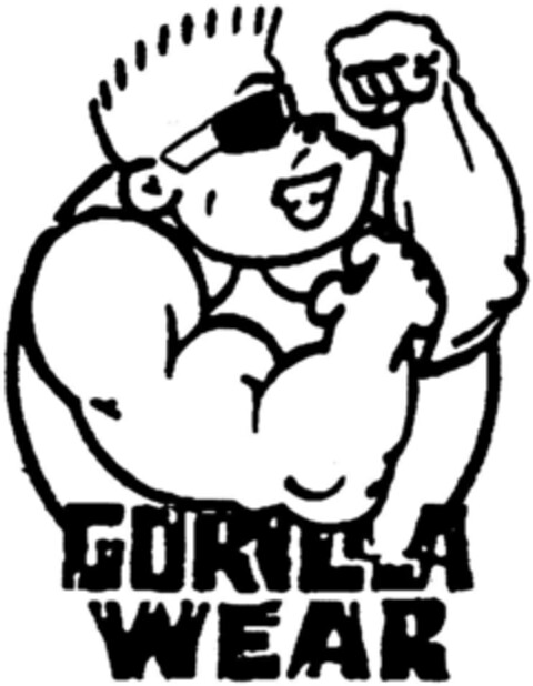 GORILLA WEAR Logo (DPMA, 28.02.1992)