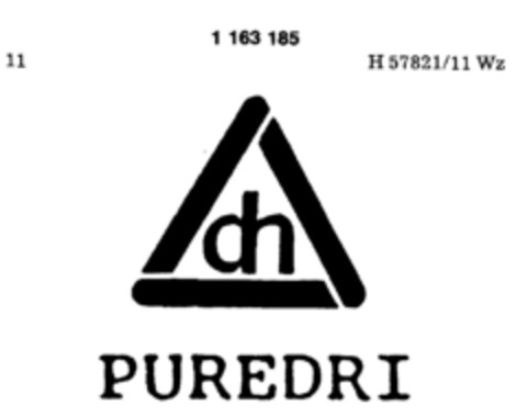 dh PUREDRI Logo (DPMA, 05/20/1987)