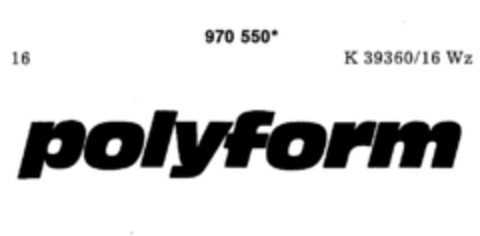 polyform Logo (DPMA, 28.03.1978)