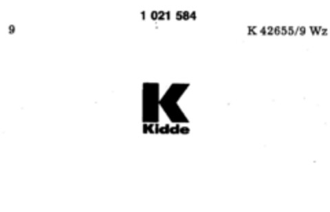 K Kidde Logo (DPMA, 03.11.1980)