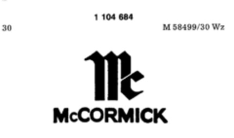 MC McCormick Logo (DPMA, 05/07/1986)